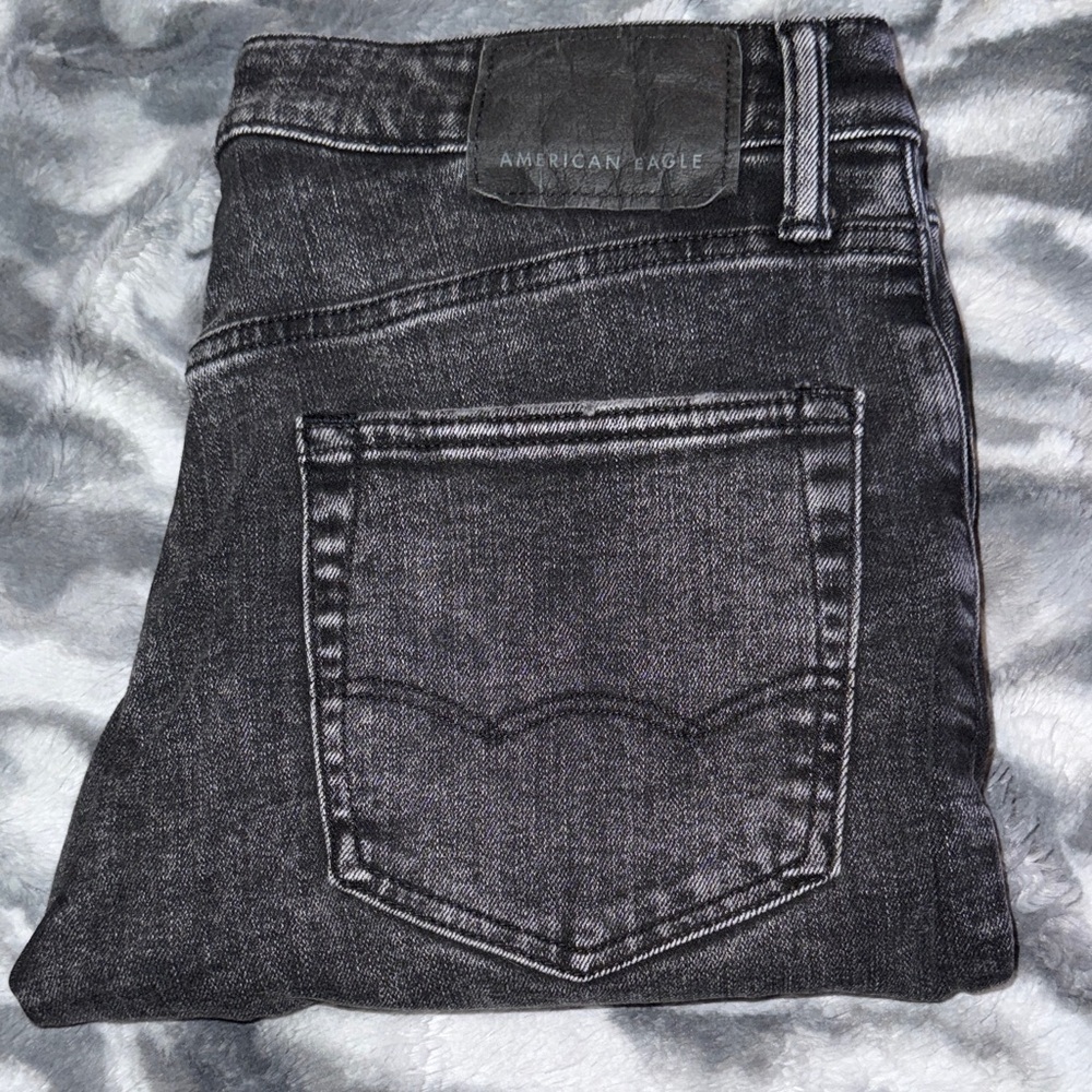 American Eagle Outfitters Men's Dark Gray Jeans